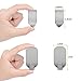 Amoner Adhesive Hooks, Heavy Duty Wall Hooks, Stainless Steel Hooks with Strong Adhesive for Coat Keys Bags Bathroom Kitchen (Set of 16, 8 Small + 8 Big)