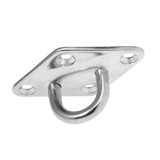 Trendy Retail Stainless Steel Marine Boat Hardware Heavy Duty Diamond Pad Eye Plate 5mm