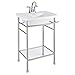 American Standard 0445004.020 Edgemere 4" Centers Sink Top, 4", White