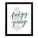 AMERICAN LUXURY GIFTS Find Joy In The Journey Minimalist Wall Art - Modern Christian Decor for Living Room, School, or Desk - 8x10 Unframed Print
