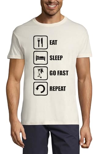 T-shirt col rond Go Fast homme coton naturel pour éviter la chaleur