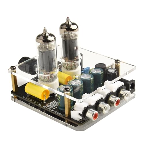 Lecreatekit Préamplificateur à tube HiFi 6A2 pour système stéréo Home Cinéma, prend en charge 6J1 6J3 6K4, entrée DC12-16 V, 87 x 75 mm