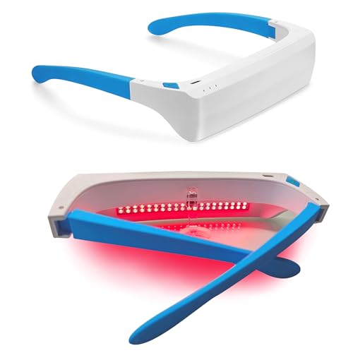 670nm LED Red Light Therapy Glasses for Daily Eye Wellness UV-Free
