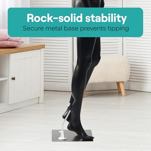 SereneLife Premium Damen-Puppenmodell, 175 cm hoch, Realistisch, Flexiblen Extremitäten, Drehbarer Kopf, Abnehmbarer Körper, Robuster Metallständer, Schwarz