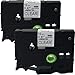 2PK Black on Clear Label Tape Compatible for Brother TZ TZe 131 TZ-131 TZe-131 12mm P-Touch 8m 0.47“ x 26.2'