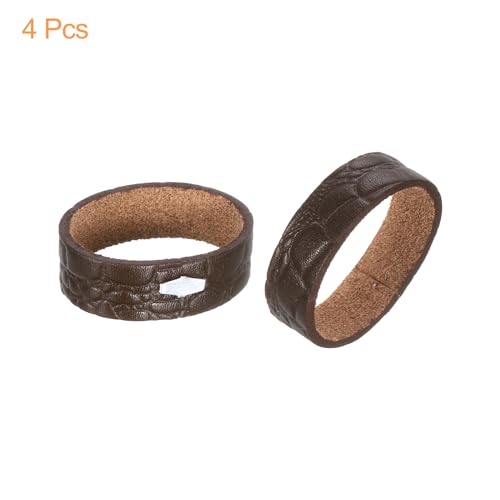 uxcell Leather Belt Loop Keepers Ring Buckles Fit Width Belt Strap for DIY Craft Bag Belt Fixing3