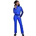 HOTIAN Damen Skianzug Einteiler Skioverall Winter Warme Damen Schneeanzug Wasserdicht Winddicht skibekleidung Schneeoverall Jumpsuit Mit Kapuze Blue L