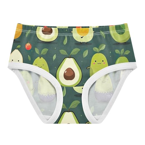 Cute Avocados Undies for Toddler Girls, Panties for Girls, 2T–8 Years