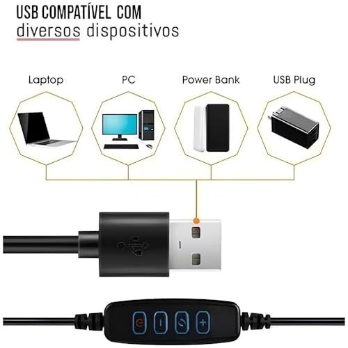 Iluminador Ring Light 12 Polegadas, 30 cm, com Tripé e Dimmer para Gravação Instagram (Stories, Reel