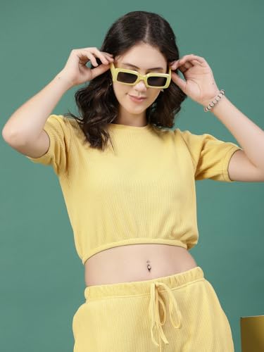 Image of Rigo Cotton Co-ord Set for Women | Round Neck, Slim Fit Tracksuit Co-ords Set for Women | Stylish Dresses for Women | Casual Wear, Beach Wear, Vacation Wear Outfit for Women