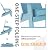 MXIMU Folding Adirondack Chair for Outdoor: Easy to Assemble and Comfortable Adirondack Chairs - All Weather Composite Plastic Chair for Outside Fire Pit Patio Lawn Garden Backyard Use(Blue)