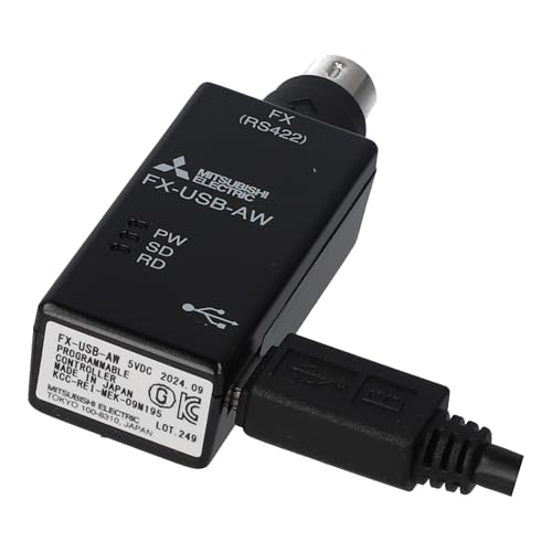 MITSUBISHI FX-USB-AW COVNERSION Interface Unit to Connect USB/RS422 Module, for FX PLCS, Interface Converter, MELSEC-F Series, PRORGRAMMABLE Controller, USB to Serial Program Cable