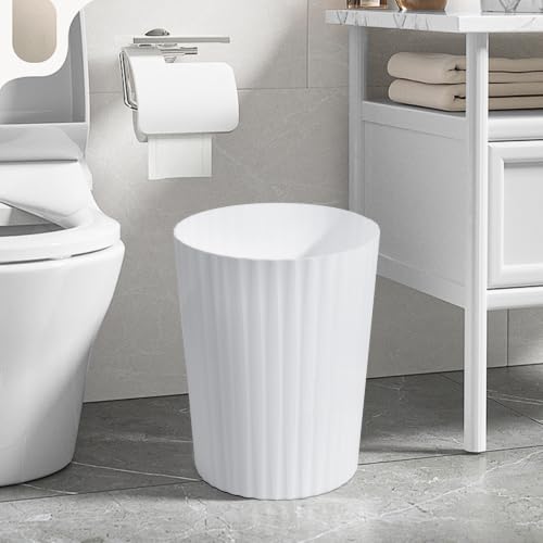 Caneca de basura plástica rectangular 2 galones blanca miniatura 7