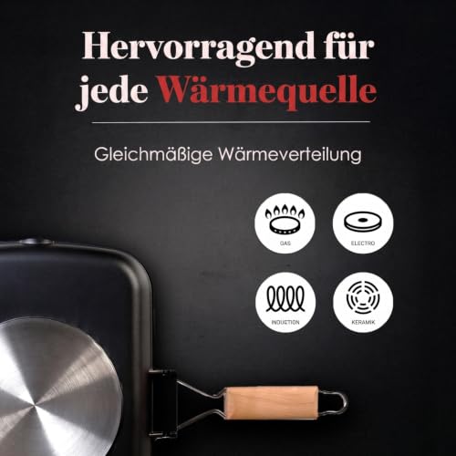 WECOOK! - Aluminium Non Stick Grill Pan - Ribbed 34 x 24 cm – Ansicht 4