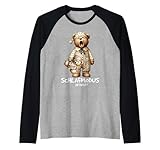 Lustiges Schlafshirt Pyjama mit Bär mit Teddybär