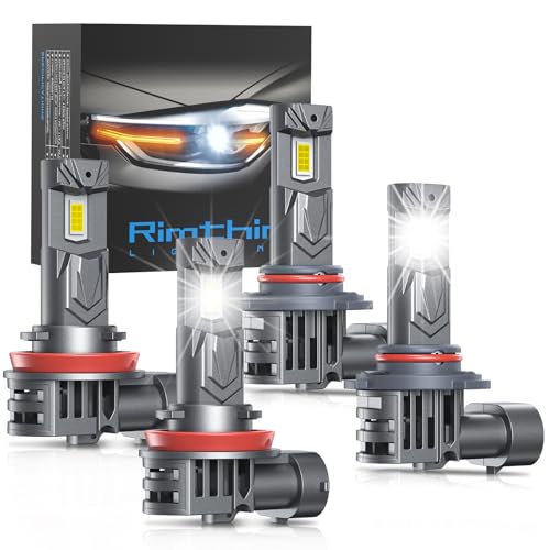 Image of rimthin 9005 H11 Bulbs Combo, H9 H8 HB3 Fog Lights, Pack of 4