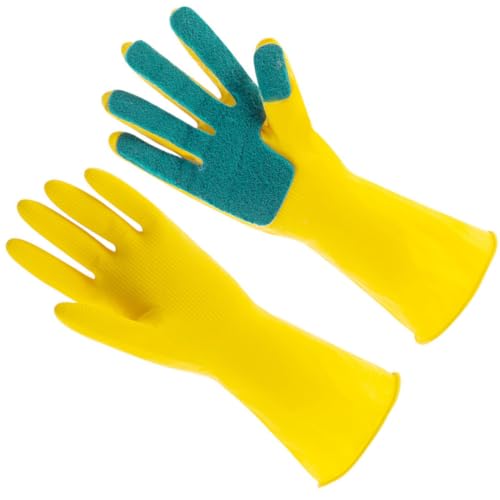 Guantes para fregar platos de látex cómodos que protegen tus manos en las tareas domésticas