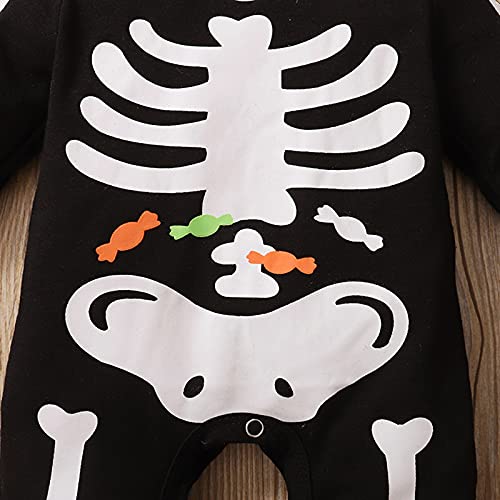 WASAIGOOD Newborn Halloween Romper Baby Girl Boy Skeleton Jumpsuit Long Sleeve O-neck Halloween One-Piece Outfit4