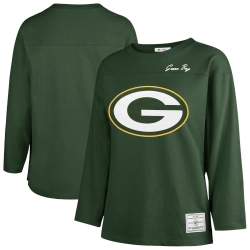 47 Women's Green Green Bay Packers Game Nod Timeless Long Sleeve T-Shirt