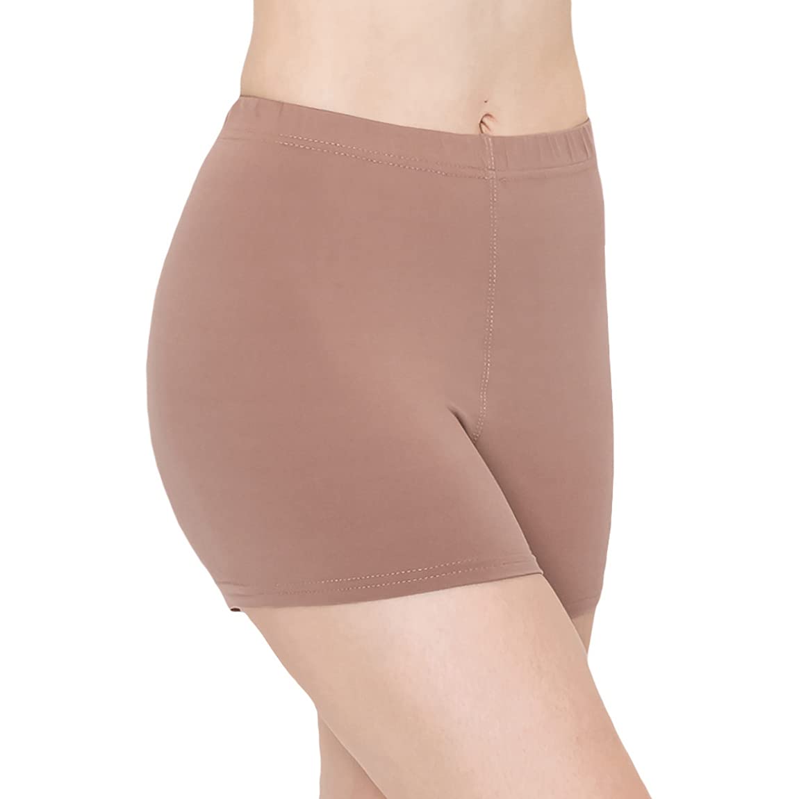 ALWAYS Faux Leather Shorts - High Waist Active Stretch Yoga Short Pants for Women