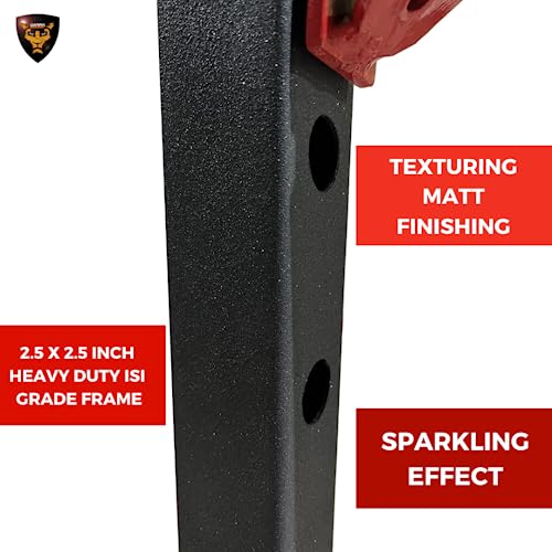 Image of Gamma Fitness Power Squat Rack PR-04 - Heavy-Duty 2.5 x 2.5 inch Frame with Inter-Locking Attachment Mechanism