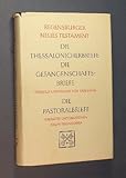  Die Thessalonicherbriefe. Die Gefangenenbriefe, übersetzt und erklärt von Karl Staab. Die Pastoralbriefe, übersetzt und erklärt von Joseph Freundorfer. (= Regensburger Neues Testament. Herausgegeben von Alfred Wikenhauser und Otto Kuss. 7. Band: Paulusbriefe 2).