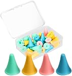 28 Pcs Knitting Needle Stoppers Colorful Knitting Needles Point Protectors 2 Sizes Knit Needle Tip Covers Stoppers Knitting Needles Cap Knitting Accessories for Beginners Knitting Craft DIY