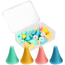 28 Pcs Knitting Needle Stoppers Colorful Knitting Needles Point Protectors 2 Sizes Needle Tip Stoppers Knit Needle Tip Covers Knitting Needles Cap, for Beginners Knitting Craft DIY