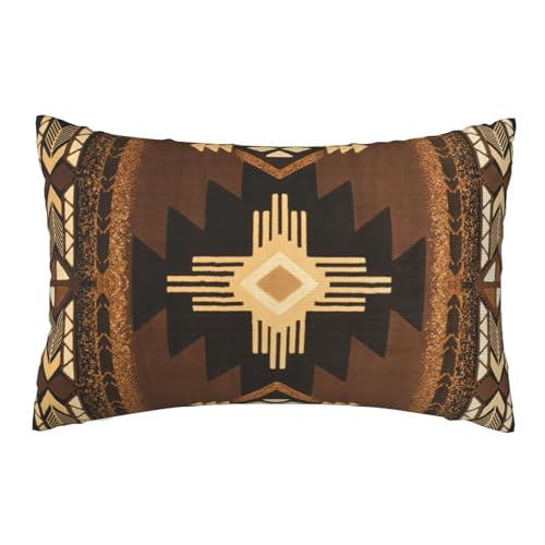 Southwest Aztec Native American Pillow Case Queen Size - Soft Pillowcase 20x30 Inch Durable Easy Care Decorative Bed Pillow Protectors Covers for Skin and Hair (Southwest Aztec Native American 5)