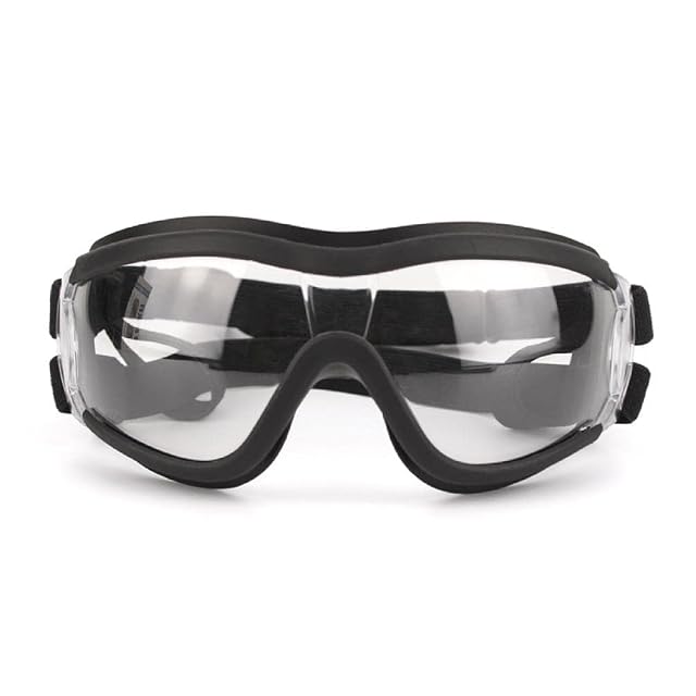 Gafas para perros medianos y pequeños, anti-UV, impermeables, resistentes al viento, transparentes, ajustables