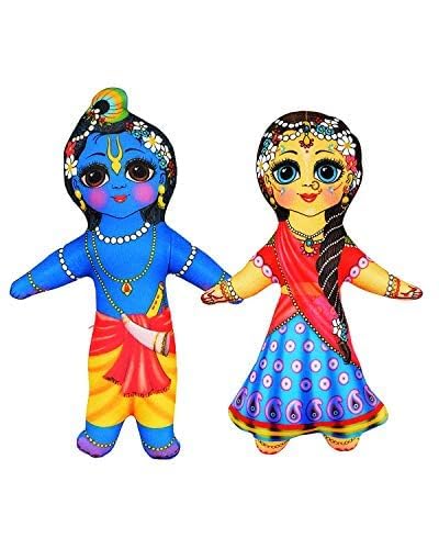Vrindavanstore.in Radha Krishna Soft Toy l Radha and Krishna Best Birthday Gift for Laddu Gopal, Bal Gopal, Infants, Toddlers & Babies (Size 7.5 Inches) (Pack of 2) (B0D9Y6B2VT) Amazon Price History, Amazon Price Tracker