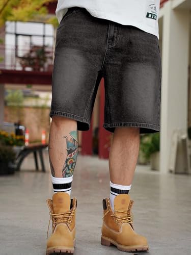 Image of Lymio Shorts for Men | Denim Shorts for Men | Regular Fit Casual Jean Half Pants Knee Length Trousers (LMHP-54-55)