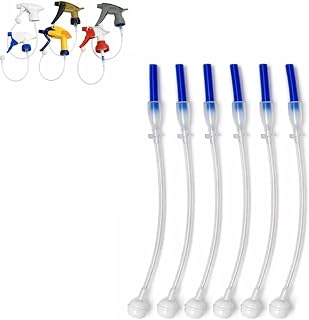 3-Pack Universal Fit 360° Spray Bottle Adapter, Universal Connector, Spray Nozzle Extension, Hose Attachment for Home Office Cleaning Bottles Fits Triggers and Pump Sprayers(6pc)