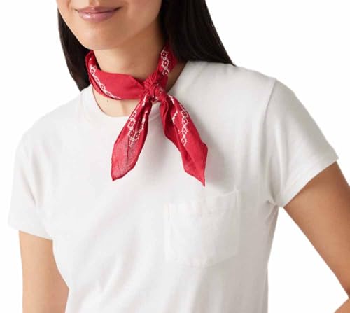 Levis Mens Paisley Bandana Shawl Red (Noir Regular Red) One Size