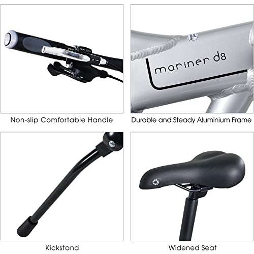 Dahon Mariner D8 Folding Bike, Lightweight Aluminum Frame;