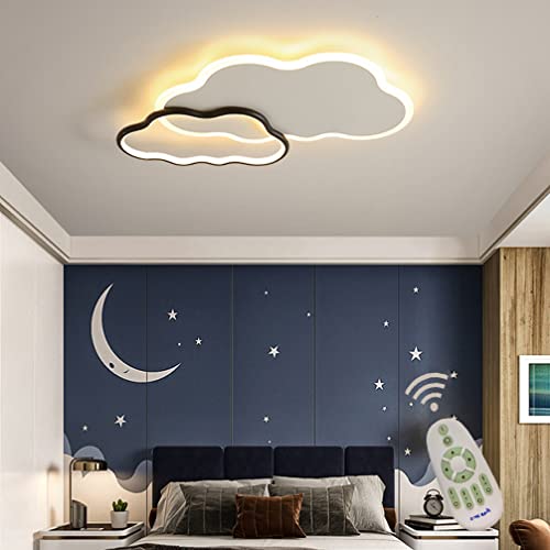 Plafonnier LED YangRy dimmable en acrylique blanc et or pour une ambiance chaleureuse