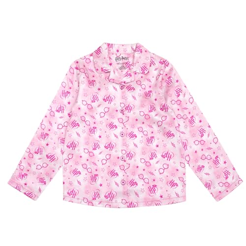 Harry Potter Girls Satin Pajama Shirt and Pajama Pants Sleep Set Little Kid to Big Kid Sizes (6-14-16)3