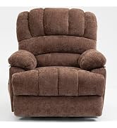 Chenille Blue Power Lift Recliner with Full-Body Massage and Heat