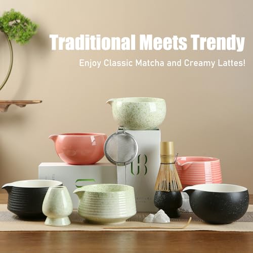 Coolpei Matcha Whisk Set with Ceramic Bowl