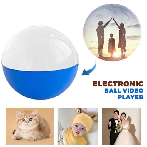Image of Memory Sphere Lamp, 2.7 inch Crystal Ball Video Player, 2026 New Memory Lamp Ball, Digital Display Sphere, CrystalBall Video Player Ideal and Christmas Decorations (Orange 1 Pcs)