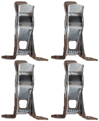 10-Pack Wall-Mounted Metal Bulldog Clips – Zinc Alloy Spring Clamps For Garage Tool Storage, Broom & Mop Holders With Screws Included
