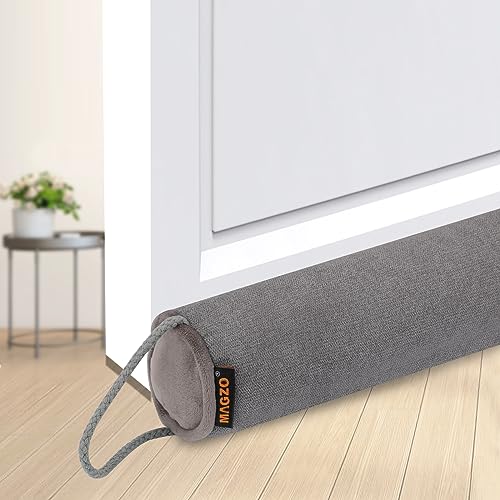 MAGZO Door Draft Stopper 36 Inches, Round Door Noise Blocker Snake For Winter