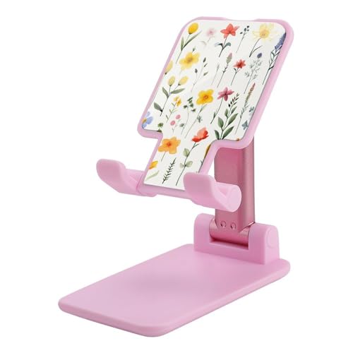 Support de téléphone pliable universel pour smartphone avec motif fleurs