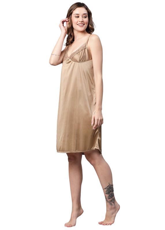 AV2 Women Satin Short Nighty with Lace & Robe 1306 - Image 3