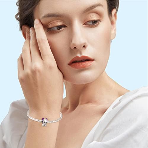Cartoon Charms for Women Charm Bracelets, 925 Sterling Silver Cartoon Beads Christmas Halloween Birthday Jewelry Gift for Girls