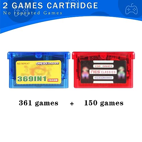image for Awaiymi 369 in 1 Games Card and 150 NES Classics Game Cartridge for GB