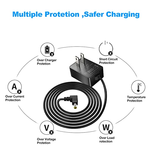 Ac Adapter For Omron Healthcare Blood Pressure Monitor 5 Series 7 Series 10 Series Dc 6V 1A Power Supply Charger Hem-Adptw5 Replacement Cord, 6.5Ft #TOP1