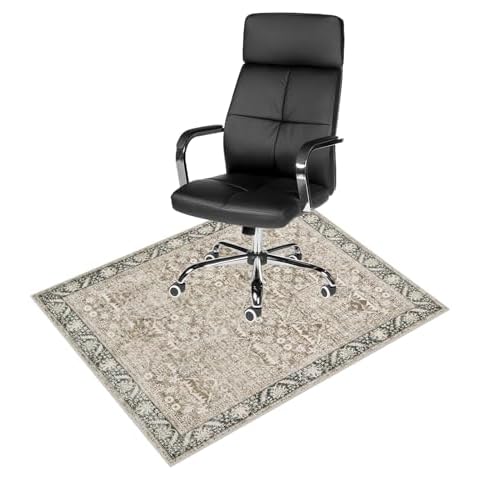 Anidaroel Office Chair Mat for Hardwood Floor, 36"x48" Anti-Slip Computer Desk Chair Mat, Office Rug for Rolling Chair, Low Pile Carpet Protector Mat for Work & Home Cover