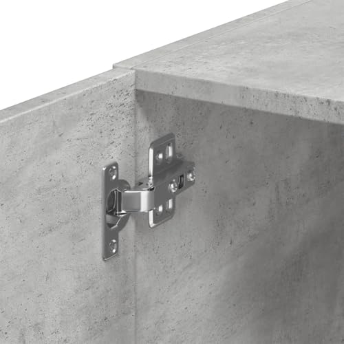 Miniatura 9 de Vidaxl Armario De Pared Madera Ingeniería Gris Hormigón 30x42,5x40 Cm, Armario De Almacenamiento, Armario De Pared Colgante, Armario De Almacenamiento Flotante