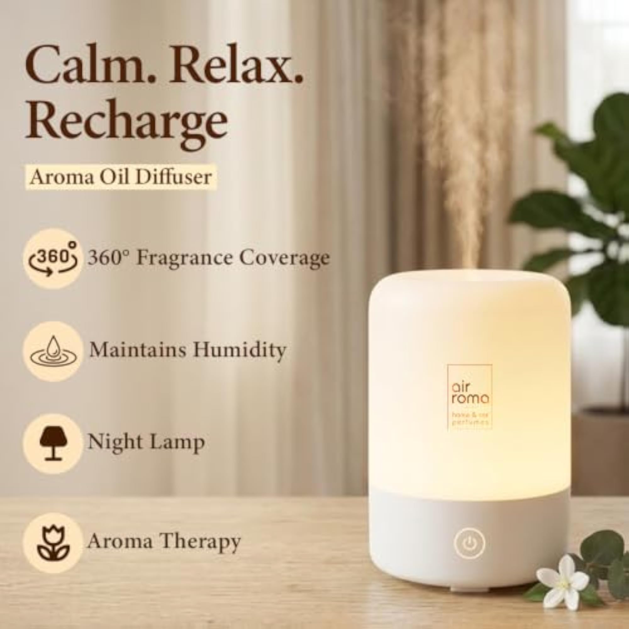 Air Roma Fine Mist Aroma Diffuser & Humidifier
